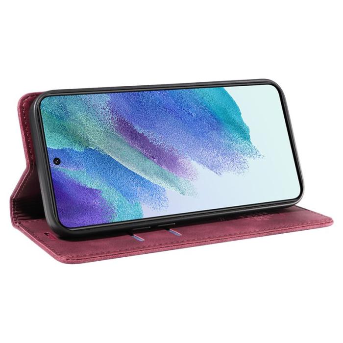 BETOPNICE - BETOPNICE 003 Samsung Galaxy S22+ Fodral Äkta läder - Röd