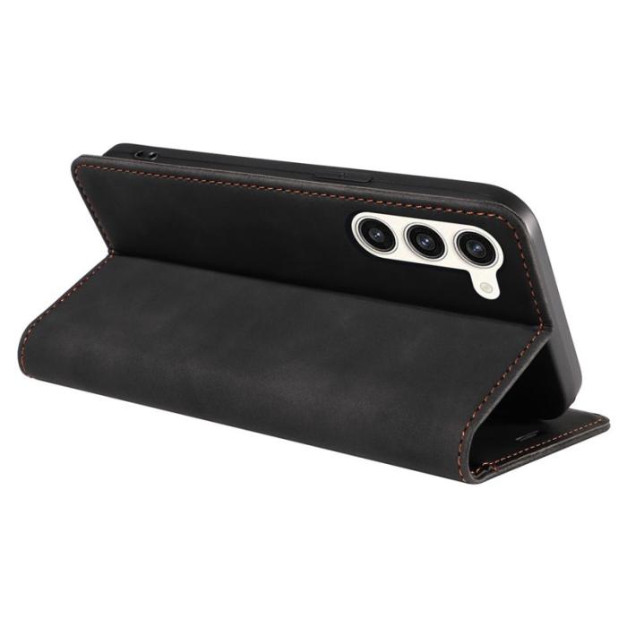 BETOPNICE - BETOPNICE 003 Samsung Galaxy S23+ Fodral Äkta läder - Svart