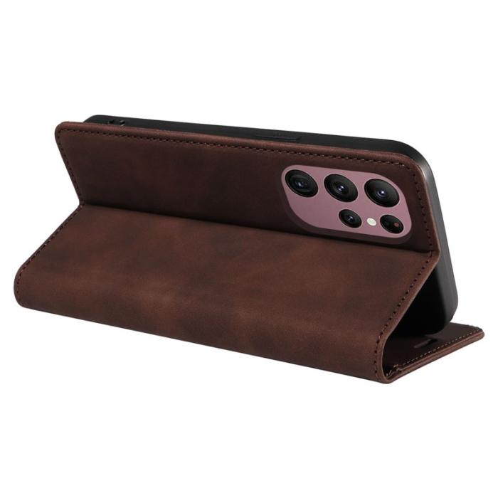 BETOPNICE - BETOPNICE 003 Samsung Galaxy S23 Ultra Fodral Äkta läder - Brun