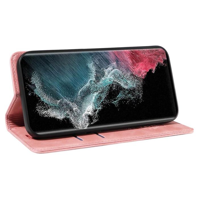 BETOPNICE - BETOPNICE 003 Samsung Galaxy S23 Ultra Fodral Äkta läder - Pink