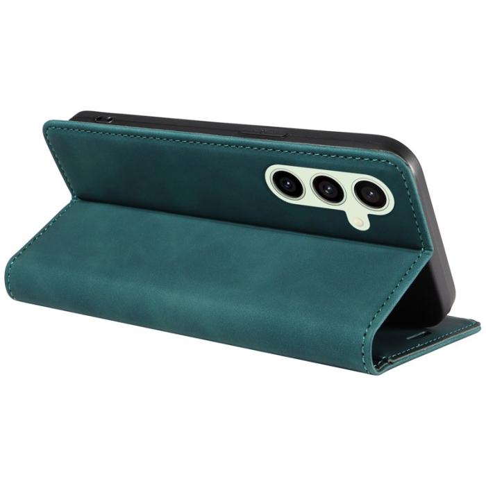 BETOPNICE - BETOPNICE 003 Samsung Galaxy S24 FE Fodral Äkta läder - Grön