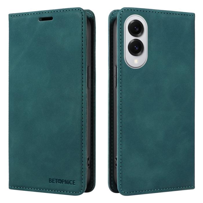 BETOPNICE - BETOPNICE 003 Samsung Galaxy S25 Edge Fodral Äkta läder - Grön
