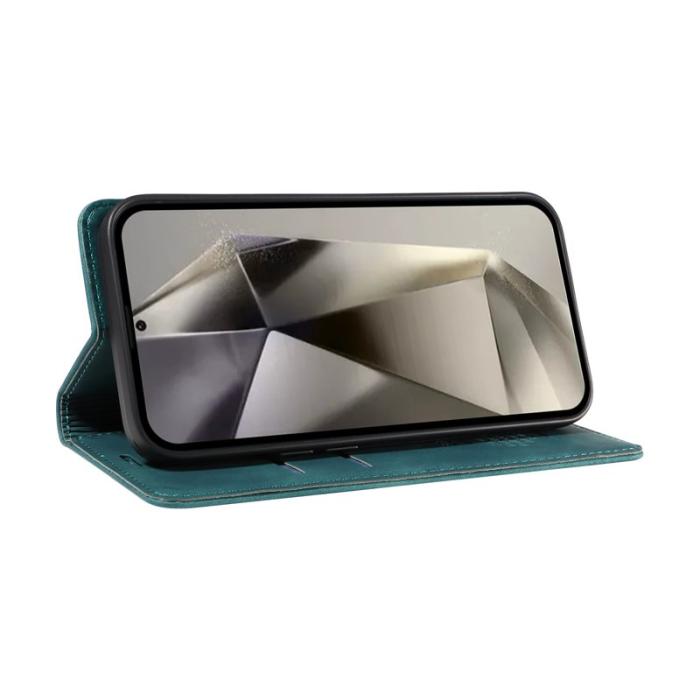 BETOPNICE - BETOPNICE 003 Samsung Galaxy S25 Ultra Wallet Fodral Äkta läder - Grön