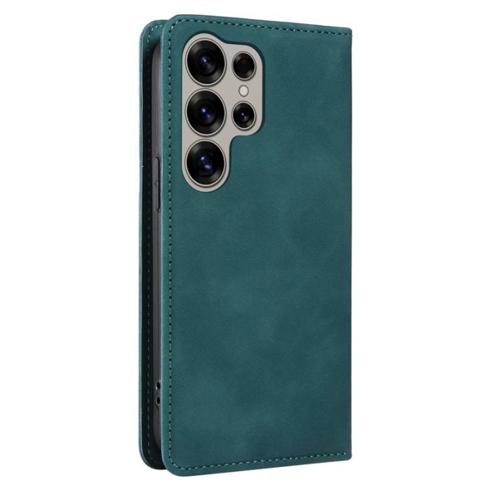 BETOPNICE - BETOPNICE 003 Samsung Galaxy S25 Ultra Wallet Fodral Äkta läder - Grön
