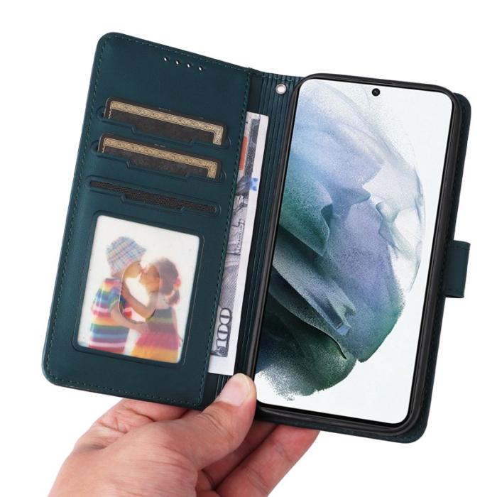 BETOPNICE - BETOPNICE 005 för Samsung Galaxy S21 Fodral PU Läder - Blå