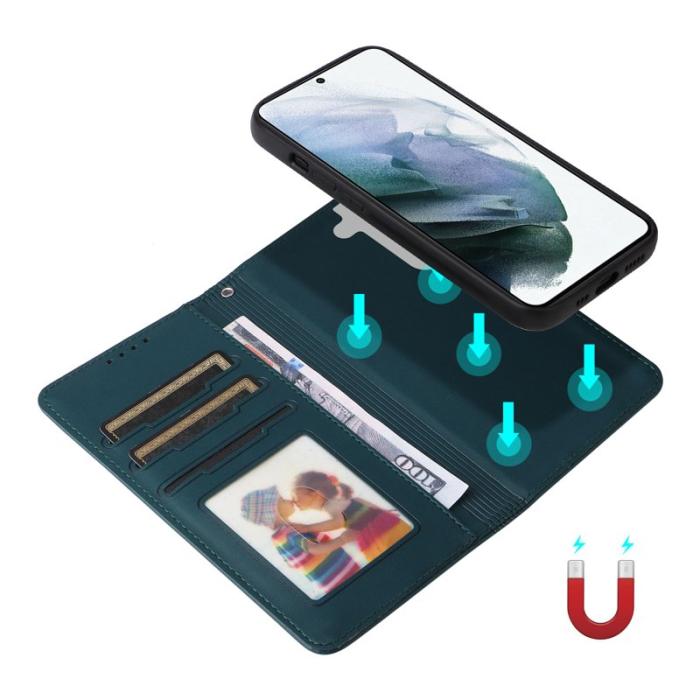 BETOPNICE - BETOPNICE 005 för Samsung Galaxy S21 Fodral PU Läder - Blå