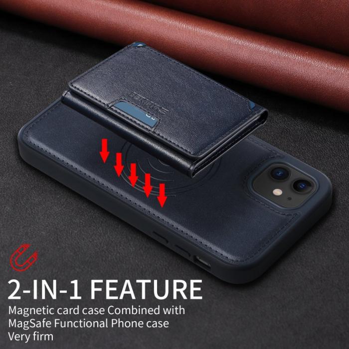 BETOPNICE - BETOPNICE iPhone 11 Fodral Äkta läder - Blå