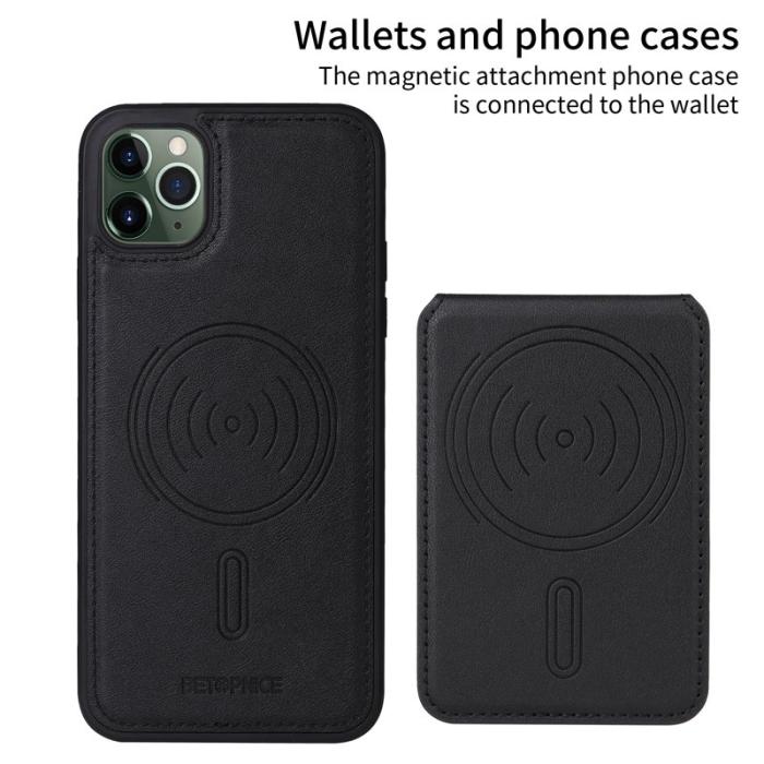 BETOPNICE - BETOPNICE iPhone 11 Pro Max Fodral Äkta läder - Svart