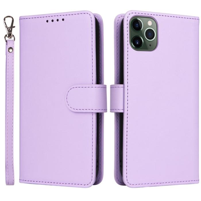 BETOPNICE - BETOPNICE iPhone 11 Pro Max Fodral - Detachable PU Leather - Lila