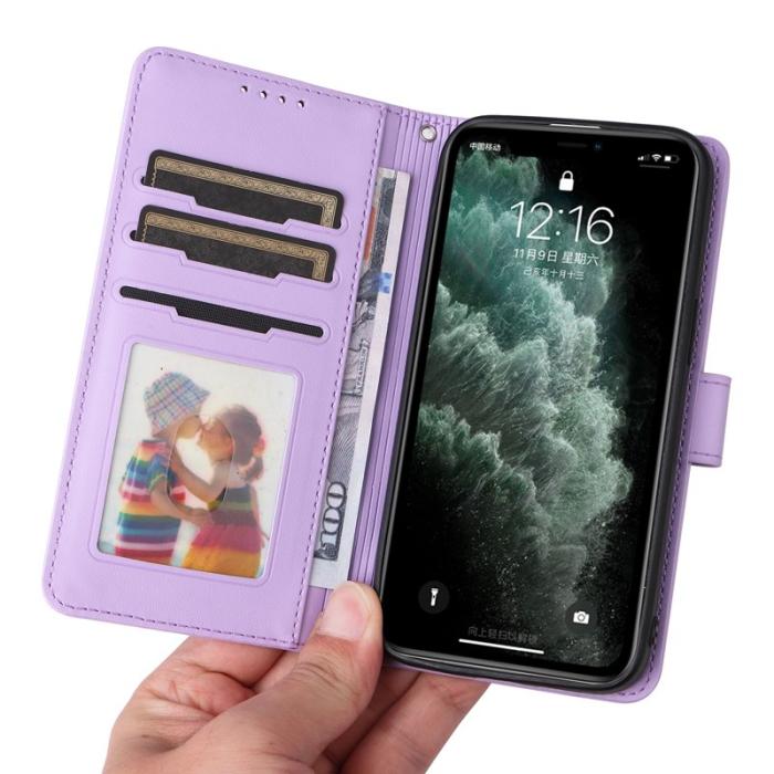 BETOPNICE - BETOPNICE iPhone 11 Pro Max Fodral - Detachable PU Leather - Lila