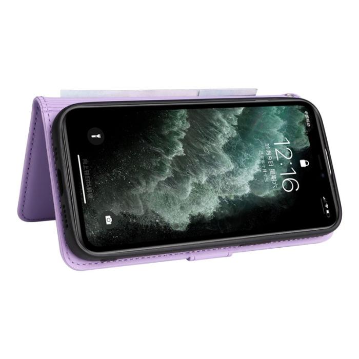 BETOPNICE - BETOPNICE iPhone 11 Pro Max Fodral - Detachable PU Leather - Lila