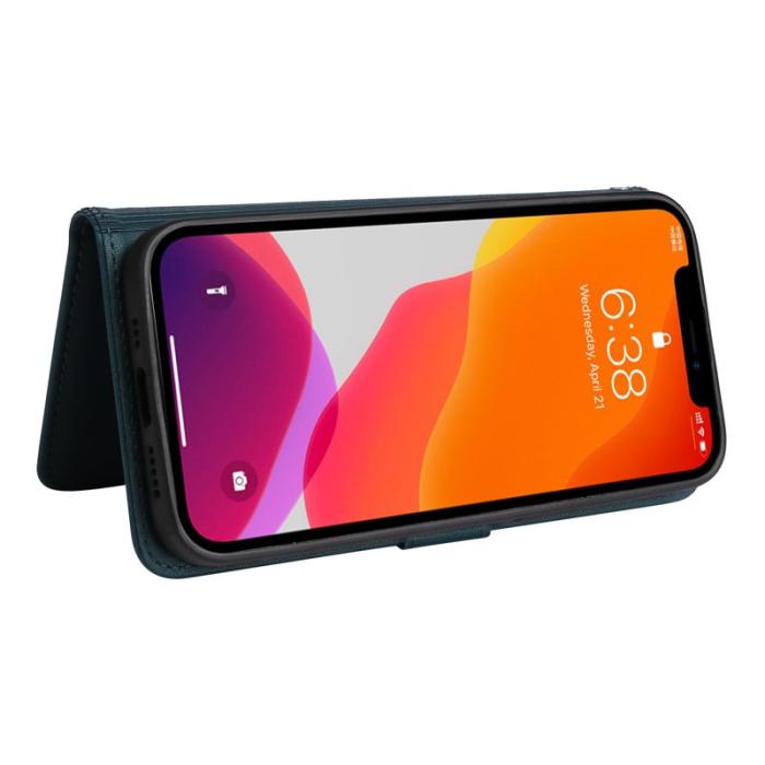 BETOPNICE - BETOPNICE iPhone 12 / 12 Pro Fodral - Avtagbart PU Läder - Blå