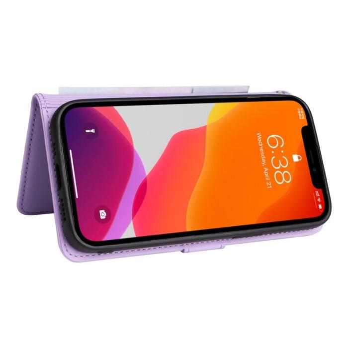 BETOPNICE - BETOPNICE iPhone 12 / 12 Pro Fodral - Avtagbart PU Läder - Lila