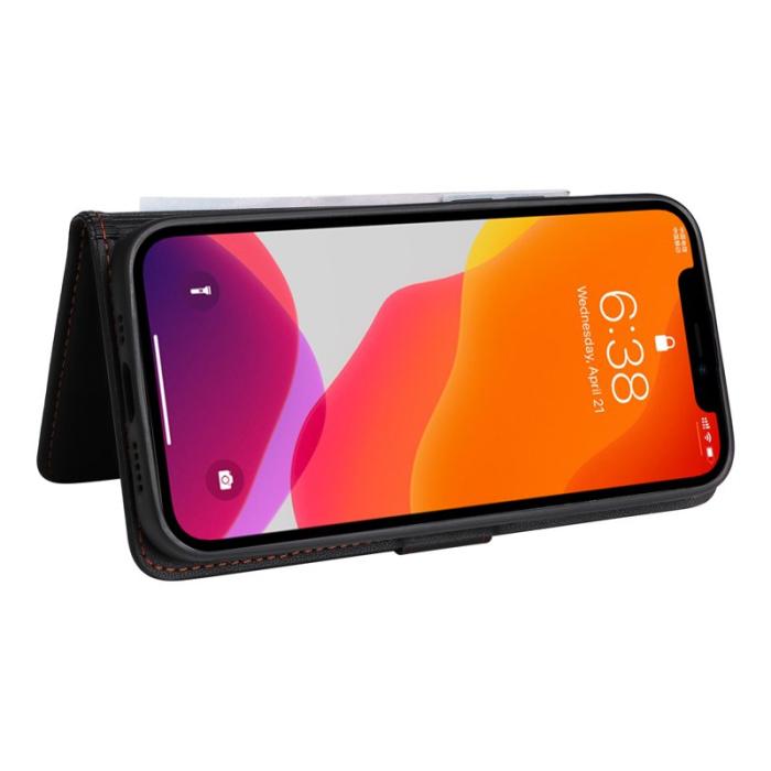 BETOPNICE - BETOPNICE iPhone 12/12 Pro Fodral - Avtagbart PU Läder - Svart