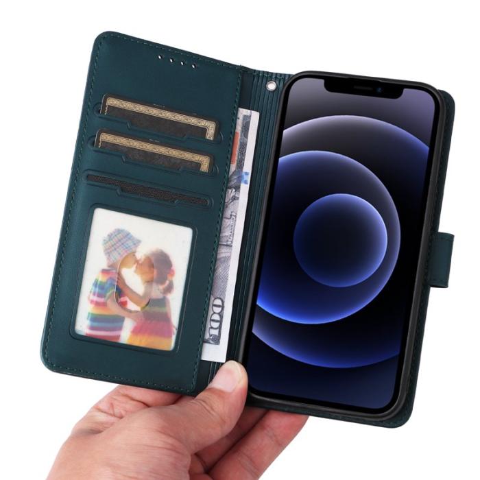 BETOPNICE - BETOPNICE iPhone 12 mini Fodral - Avtagbart PU Läder - Blå