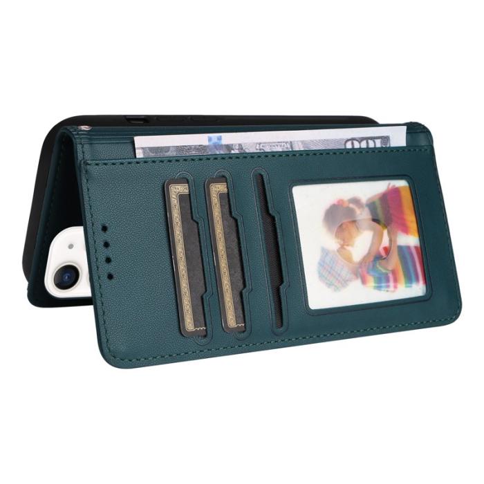 BETOPNICE - BETOPNICE iPhone 12 mini Fodral - Avtagbart PU Läder - Blå