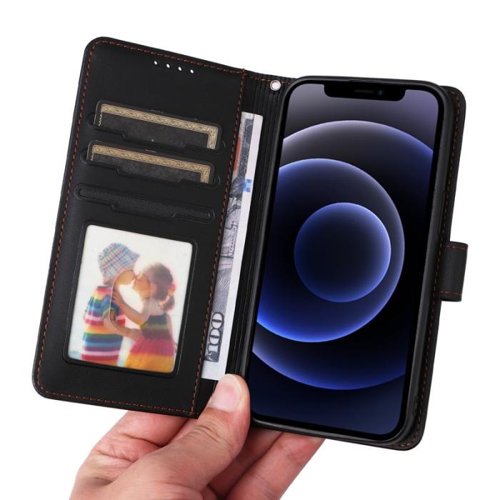 BETOPNICE - BETOPNICE iPhone 12 mini Fodral - Avtagbart PU Läder - Svart