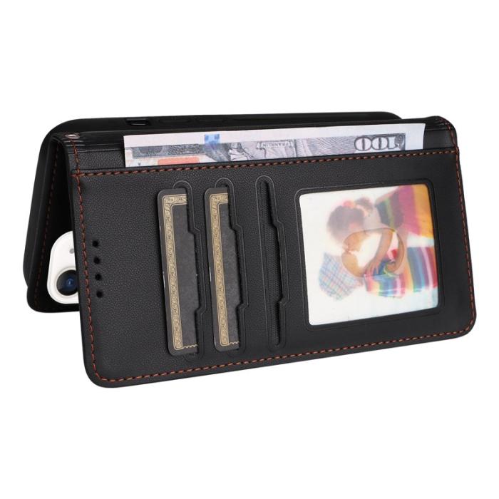 BETOPNICE - BETOPNICE iPhone 12 mini Fodral - Avtagbart PU Läder - Svart