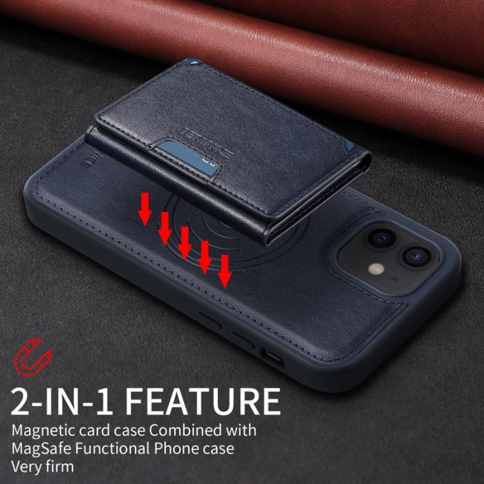 BETOPNICE - BETOPNICE iPhone 12 Pro Fodral Äkta läder - Blå