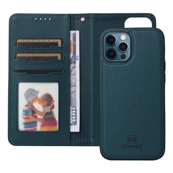 BETOPNICE - BETOPNICE iPhone 12 Pro Max Fodral - Detachable PU Leather - Blå