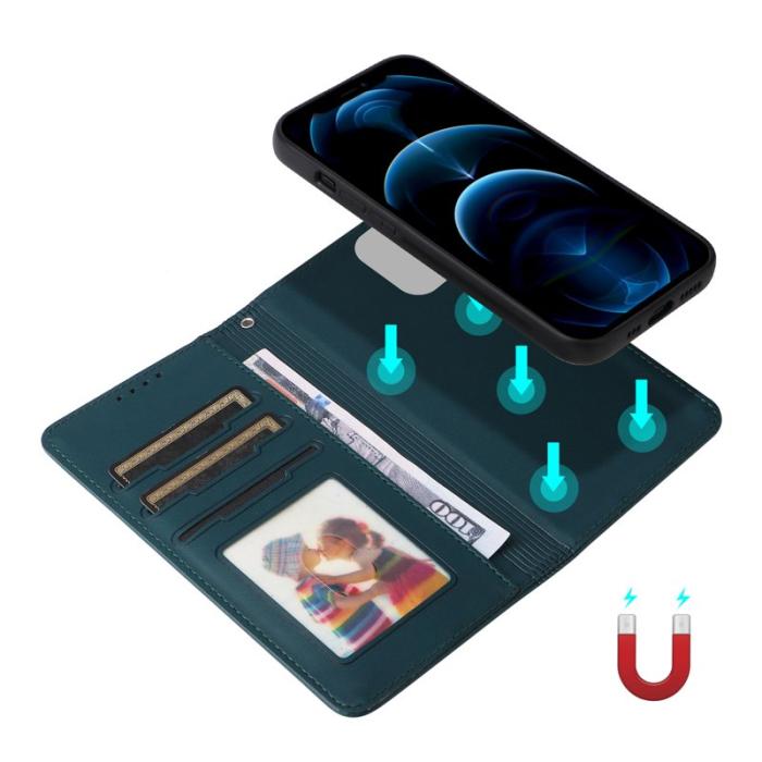 BETOPNICE - BETOPNICE iPhone 12 Pro Max Fodral - Detachable PU Leather - Blå