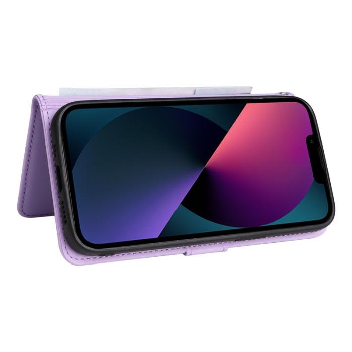 BETOPNICE - BETOPNICE iPhone 13 Fodral Magnetiskt Avtagbart PU Läder - Lila