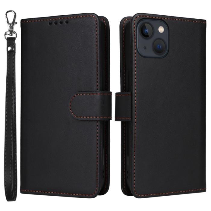 BETOPNICE - BETOPNICE iPhone 13 Fodral Magnetiskt Detachable PU Läder - Svart