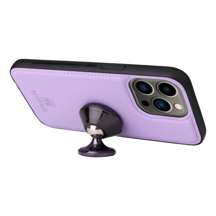 BETOPNICE - BETOPNICE iPhone 13 Pro Fodral Detachable PU Läder - Lila