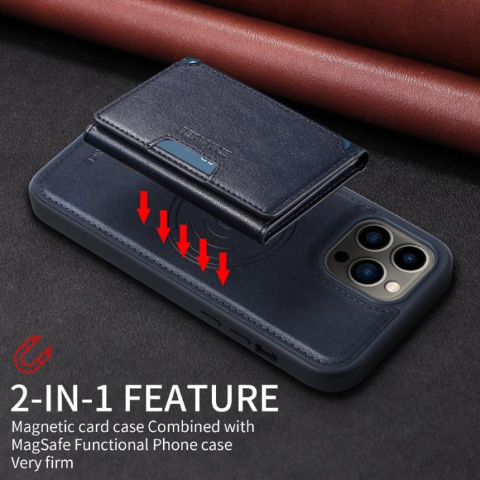 BETOPNICE - BETOPNICE iPhone 13 Pro Max Fodral Äkta läder - Blå