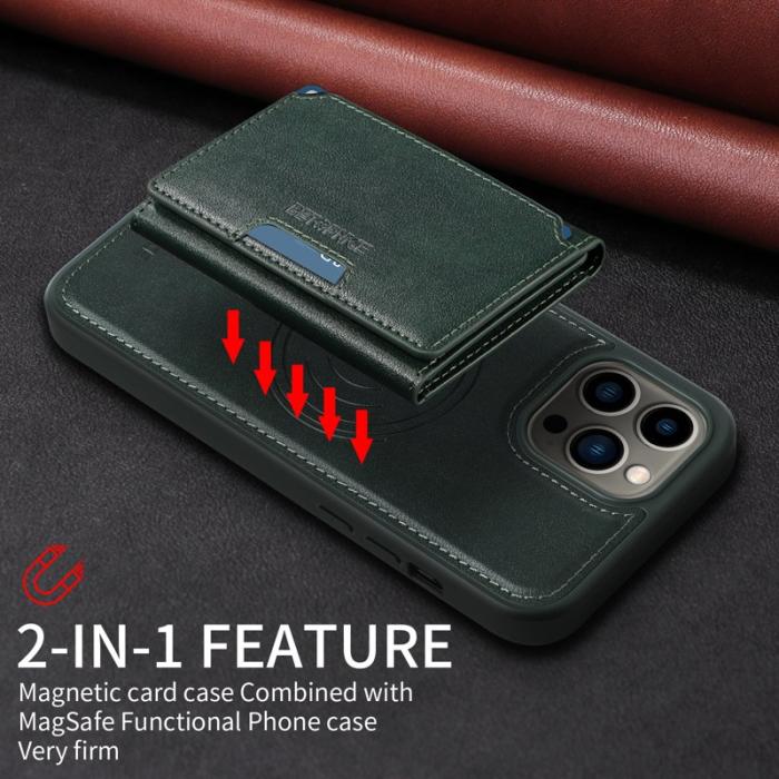 BETOPNICE - BETOPNICE iPhone 13 Pro Max Fodral Äkta läder - Grön