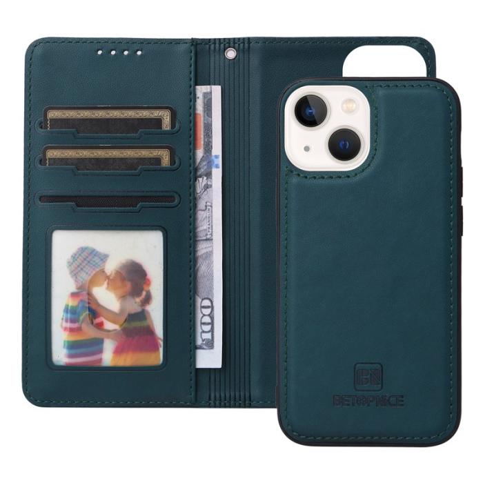 BETOPNICE - BETOPNICE iPhone 14 Fodral Magnetiskt Detachable PU Läder - Blå