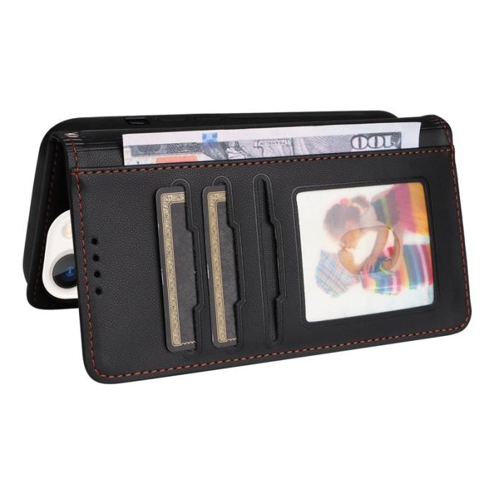 BETOPNICE - BETOPNICE iPhone 14 Fodral Magnetiskt Detachable PU Läder - Svart