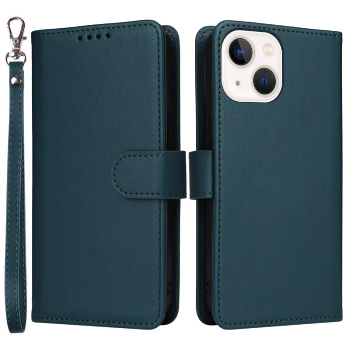 BETOPNICE - BETOPNICE iPhone 14 Plus Fodral - Avtagbart PU Läder - Blå