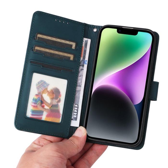 BETOPNICE - BETOPNICE iPhone 14 Plus Fodral - Avtagbart PU Läder - Blå