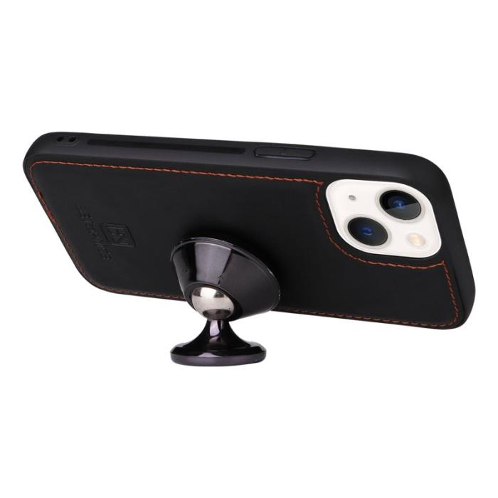 BETOPNICE - BETOPNICE iPhone 14 Plus Fodral - Avtagbart PU Läder - Svart