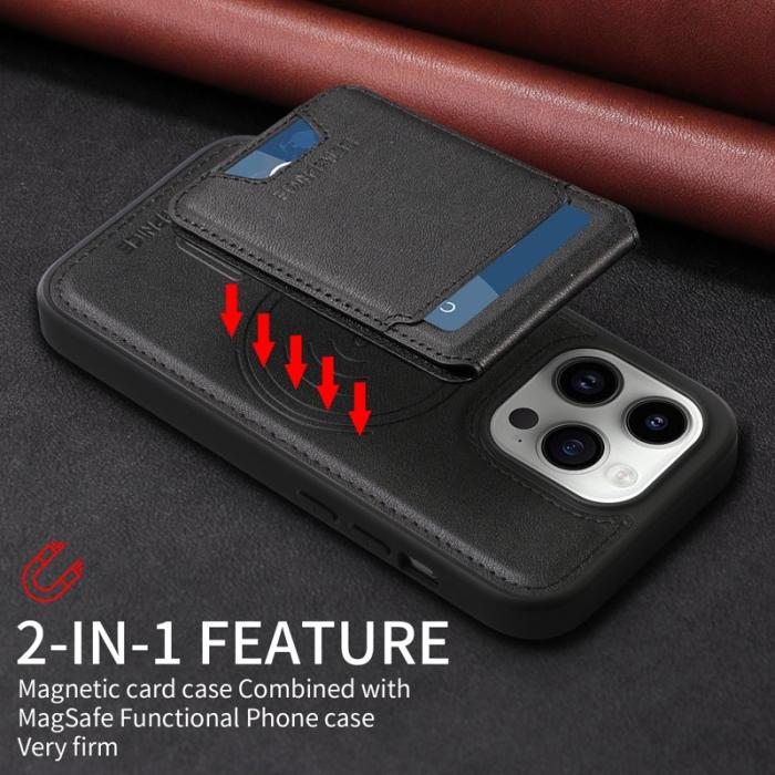 BETOPNICE - BETOPNICE iPhone 14 Pro Fodral Äkta läder - Svart