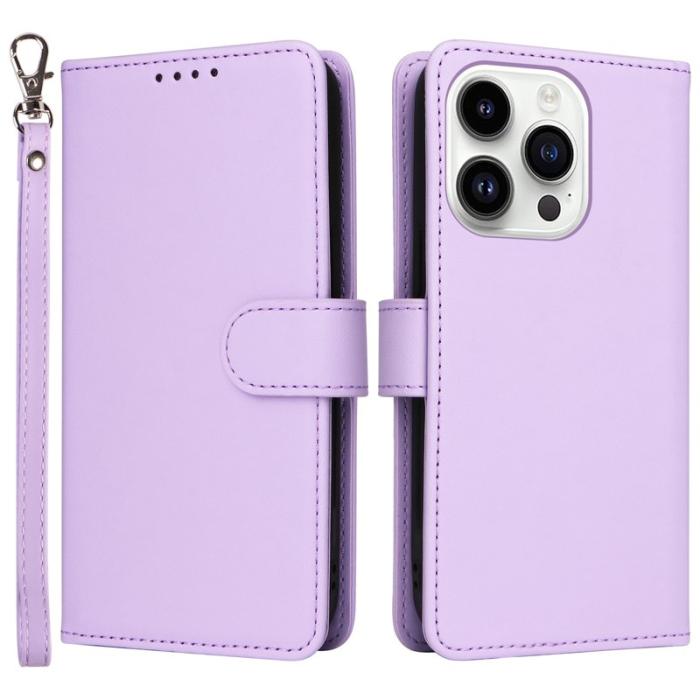 BETOPNICE - BETOPNICE iPhone 14 Pro Fodral - Avtagbart PU Läder - Lila