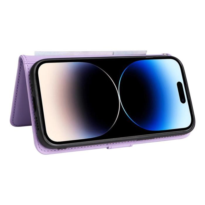 BETOPNICE - BETOPNICE iPhone 14 Pro Max Fodral - Detachable PU Leather - Lila