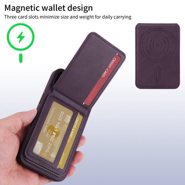 BETOPNICE - BETOPNICE iPhone 16 Pro Fodral Äkta läder - Lila