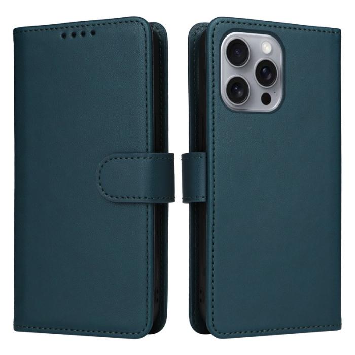 BETOPNICE - BETOPNICE iPhone 16 Pro Max Fodral - Detachable PU Leather - Blå