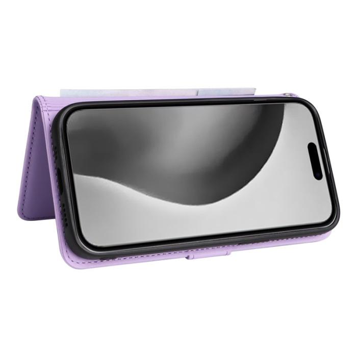 BETOPNICE - BETOPNICE iPhone 16 Pro Max Fodral - Detachable PU Leather - Lila