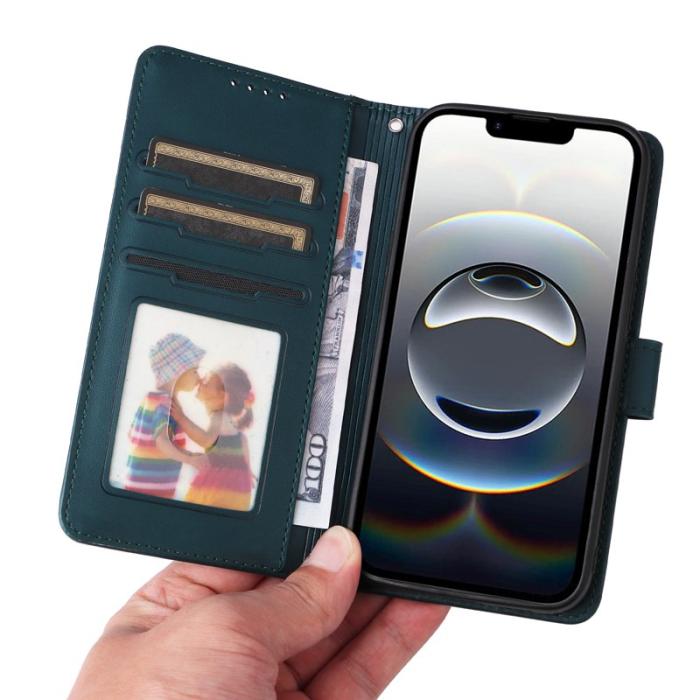 BETOPNICE - BETOPNICE iPhone 16e Fodral - Avtagbart PU Läder - Blå