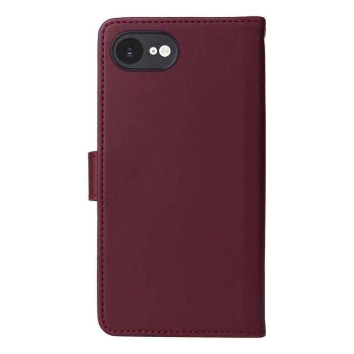 BETOPNICE - BETOPNICE iPhone 16e Fodral Magnetiskt Detachable PU Läder - Röd