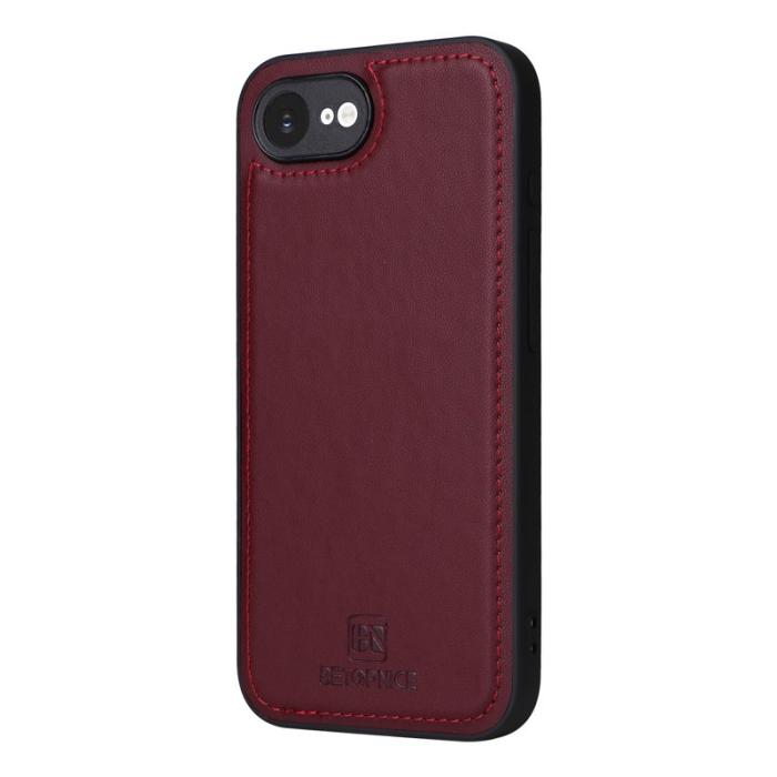 BETOPNICE - BETOPNICE iPhone 16e Fodral Magnetiskt Detachable PU Läder - Röd