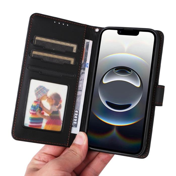 BETOPNICE - BETOPNICE iPhone 16e Fodral Magnetiskt Detachable PU Läder - Svart