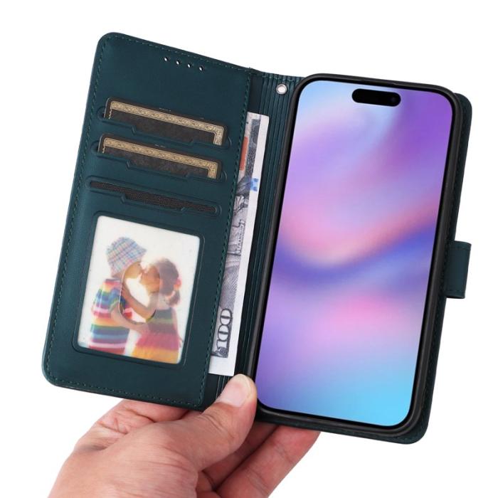 BETOPNICE - BETOPNICE iPhone 17 Fodral Magnetiskt Detachable PU Läder - Grön