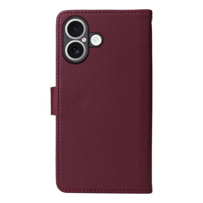 BETOPNICE - BETOPNICE iPhone 17 Fodral Magnetiskt Detachable PU Läder - Röd