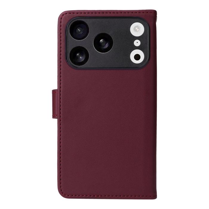 BETOPNICE - BETOPNICE iPhone 17 Pro Fodral - Avtagbart PU Läder - Röd