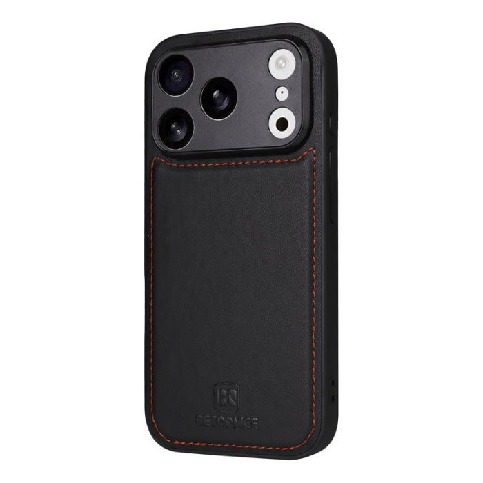 BETOPNICE - BETOPNICE iPhone 17 Pro Fodral - Avtagbart PU Läder - Svart