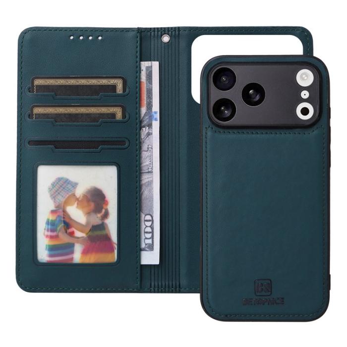 BETOPNICE - BETOPNICE iPhone 17 Pro Max Fodral - Detachable PU Leather - Grön